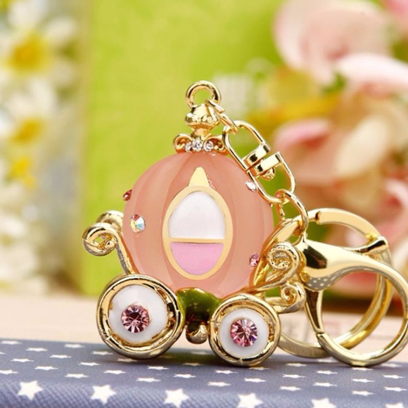 Cute Nation Accessories - NEW Cute Pumpkin Carriage Handbag Charm / Keychain